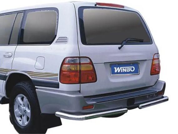 Задние уголки Winbo (2 шт, нерж) для Toyota Land Cruiser 100 | Зображення 3