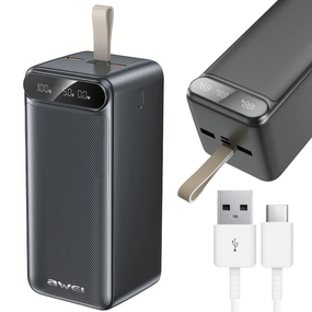 Повербанк 100000 mAh AWEI P101K для поїздок та роботи ∙ Зовнішній акумулятор ∙ Power Bank