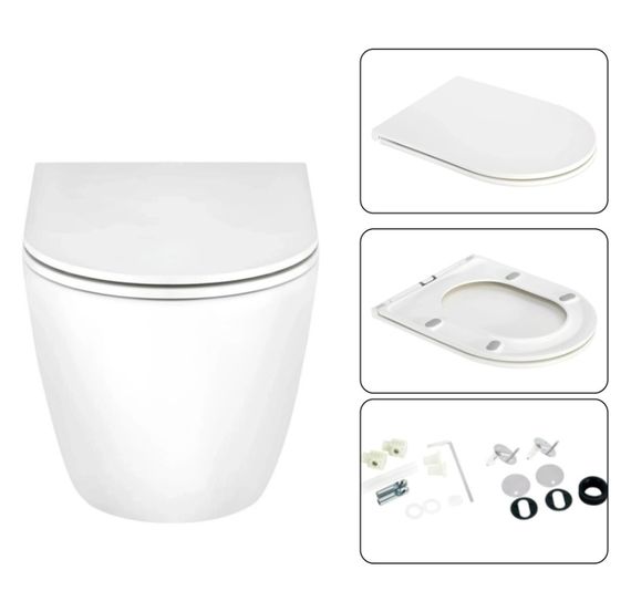 Набір Qtap Nest 4 в 1 підвісний унітаз Scorpio Ultra Quiet 520x365x365 + комплект інсталяції QT1433053EUQW45169 | Зображення 2