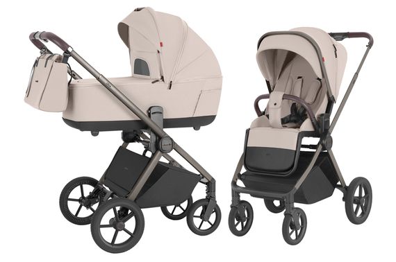 Коляска універсальна CRL-6527 "Ultra" Maple Beige 2в1 (Color Frame) CARRELLO