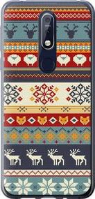 Чохол на Nokia 7.1 Різдвяний орнамент із силікону FCh_016204