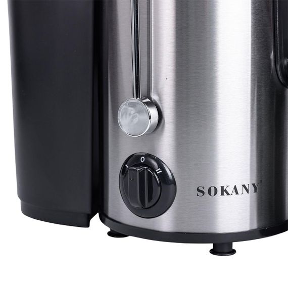 Соковижималка електрична шнекова 400 Вт Чорна Sokany | Зображення 8