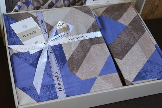 Постільна білизна First Choice Homesko Ranforse 200 х 220 см Rayce Beige | Зображення 3
