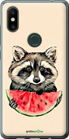 Чохол на Xiaomi Mi Mix 2s Єнотик з кавуном "4605u-1438-2448"