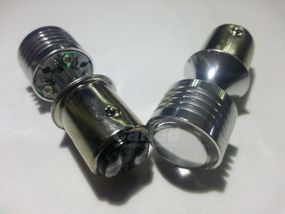 Світлодіодна автолампа 1157 P21/5W BAY15d, 20W RED (370Lm) CREE LED двоконтактна червона Canbus 带解码