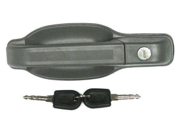 Iveco Turbo Daily (89-99) сіра зовнішня ручка передня ліва з ключами, Івеко Турбо Дейлі