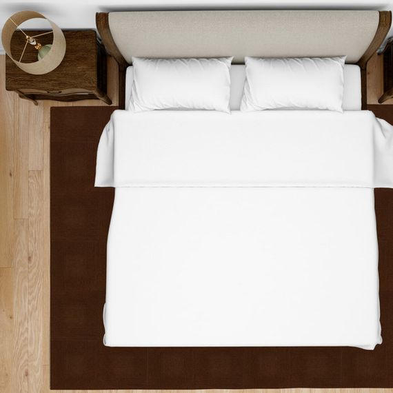 Самоклеюча плитка під ковролін темно-коричнева 300х300х4,5мм SW-00001422 | Зображення 5