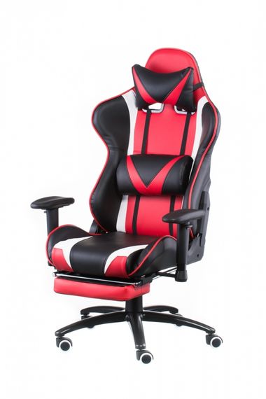Кресло геймерское Special4You ExtremeRace blackred with footrest | Зображення 7
