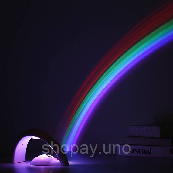 Нічник – проектор Райдуга RGB Lucky Rainbow · Світильник з проекцією веселки | Зображення 4