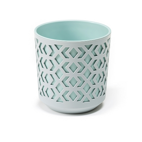 Вазон Ацтек 30см світло-сірий/морський Ламела