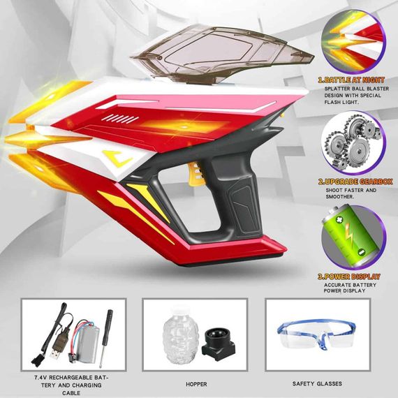 Пистолет на гидрогелевых шариках (орбизах) Gel Energy Space 001 Red | Зображення 2