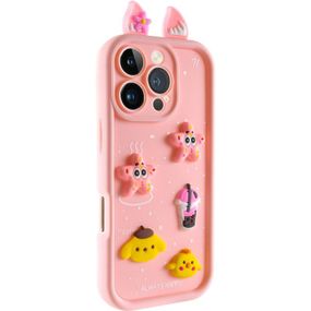 Чехол TPU Toys Case with Ears для Apple iPhone 16 Pro Max (6.9") Light Pink
