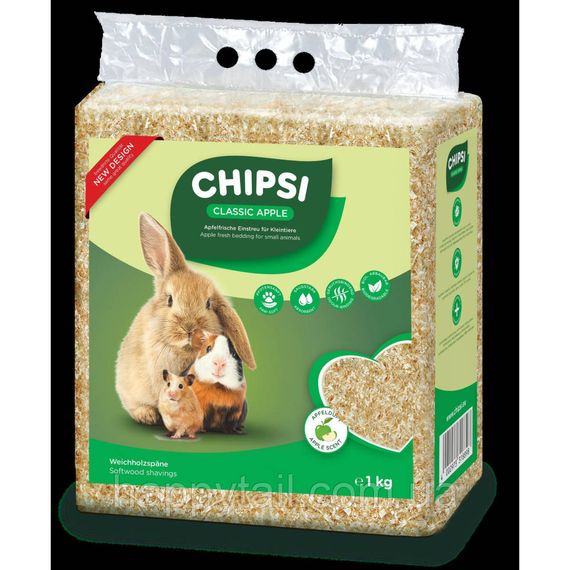 Наполнитель Chipsi для грызунов Зеленое яблоко гигиенический опилок 15 л/1 кг | Зображення 2