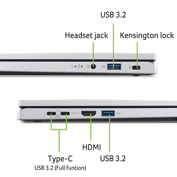 Ноутбук Acer Aspire Go 14 AG14-32P-39ZR (NX.J3QEU.005) Pure Silver | Зображення 8