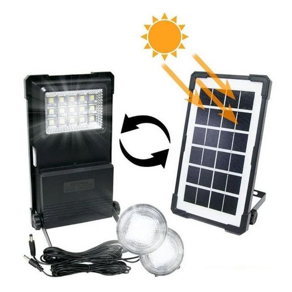 Ліхтар для домашніх потреб GDLITE GD-07А, Прожектор світла, Світлодіодний акумуляторний led ліхтар ED-76 | Зображення 5