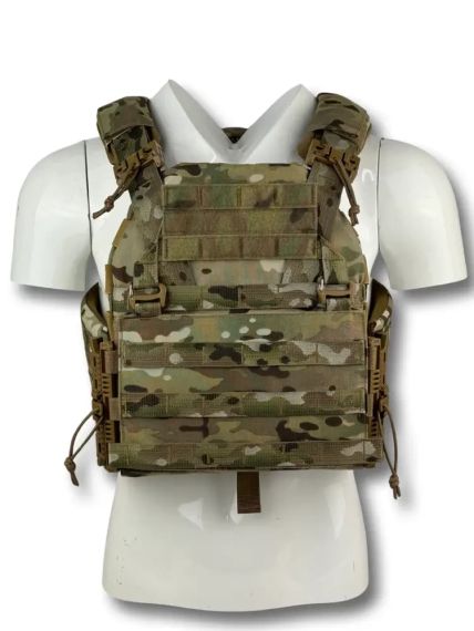Плитоноска для плит 25*30 см Cordura Crye Precision Multicam USA + 4 підсумків | Зображення 9