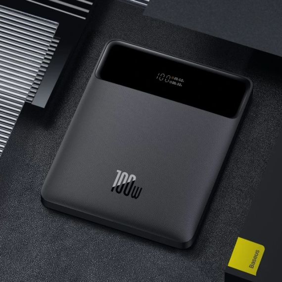 Портативное зарядное устройство Baseus Blade Digital Display 20000 mAh PD 100W Black | Зображення 2