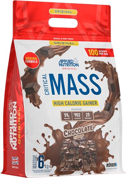 Гейнер Applied Nutrition Original Critical Mass Weight Gainer (6kg - 25 Servings) (Chocolate)