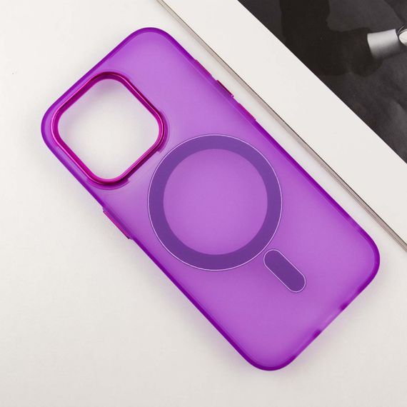 Чехол TPU+PC Lily with MagSafe для Apple iPhone 12 Pro Max (6.7") Purple | Зображення 2