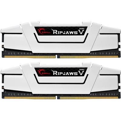 Модуль памяти для компьютера DDR4 32GB (2x16G) 3600 MHz RipjawsV White G.Skill (F4-3600C18D-32GVW)