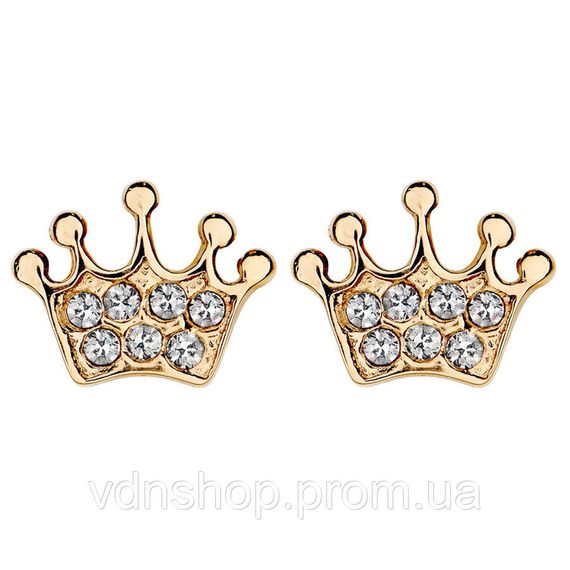 Детская бижутерия, Мед золото серьги, Стильные серьги для девочек мед сплав OJ-67 | Зображення 2