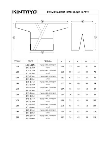 Кімоно для карате біле, TM "Kintayo" , 110 зріст, щільність 240 гр/м.кв. | Зображення 9