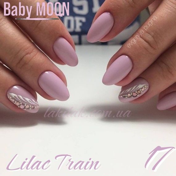 Гель-лак BABY MOON Lilac Train No17 ніжно-бузковий, 6 мл