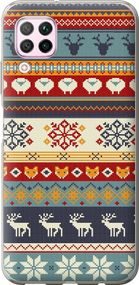 Чехол на Huawei Nova 6SE Рождественский орнамент "3303u-1823-17620"