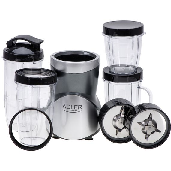 Фітнес-блендер Adler AD 4084 500Вт/ Pulse/ скляні пляшки 1x700мл,2x500мл,1x300мл/ | Зображення 9