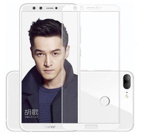 Full Glue защитное стекло для Honor 9 Lite - White