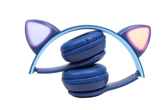 Дитячі бездротові Bluetooth навушники Cat Y47 з мікрофоном та котячими вушками, що світяться | Зображення 4