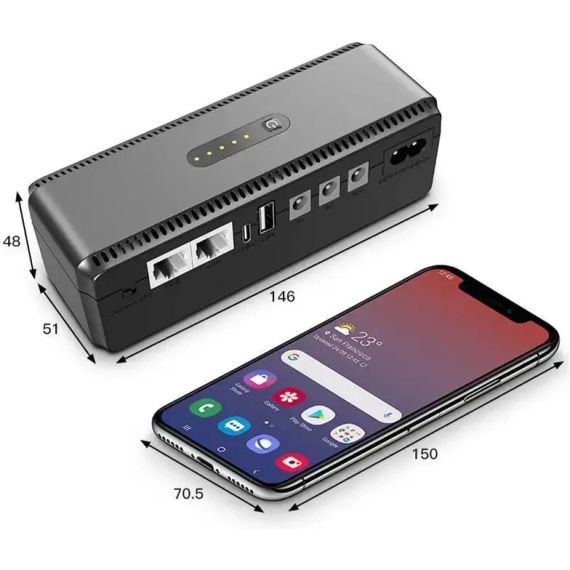 Джерело безперебійного живлення для роутера, 10400mAh / Повербанк для роутера / Безперебійник для роутера | Зображення 5
