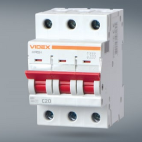 Автоматичний вимикач 3P 63А 4,5 kA VF-RS4-AV3C63 Resist Videx