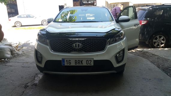Дефлектор капота (EuroCap) для Kia Sorento UM 2015-2020 гг | Зображення 7