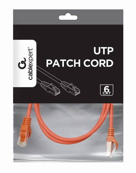 Патч корд Cablexpert PP6U-1.5M/R, UTP, категорія. 6, литий,  50u" штекер із фіксатором, 1.5 м, червоний | Зображення 1