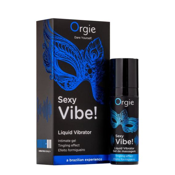 Рідкий вібратор Orgie SEXY VIBE!, 15мл (синій) – Інтенсивне збудження для яскравих інтимних моментів | Зображення 1
