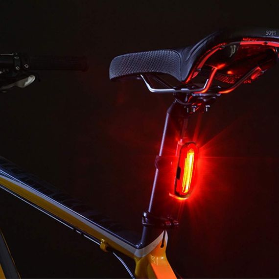 Велосипедний задній ліхтар, Безпечний для рюкзаків IPX4, USB-зарядка, знімний, LED (червоний та синій) | Зображення 6