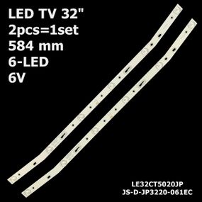 LED підсвітка TV Ergo 32" 6V ERGO LE32CT5020JP JS-D-JP3220-061EC 2шт.
