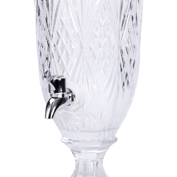 Лимонадниця з краном на ніжці скляна для напоїв 2 л 46 см HP-19-15 | Зображення 7