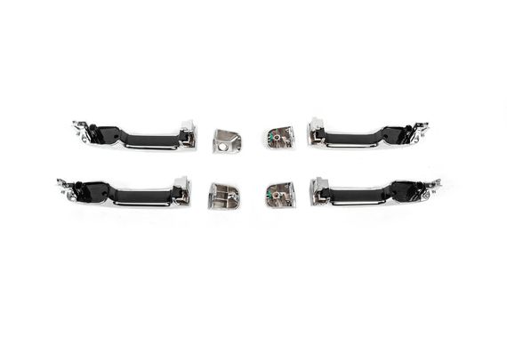 Дверные ручки в сборе 2015-2021 (Хром, 4 шт) для Toyota Land Cruiser 200 | Зображення 2