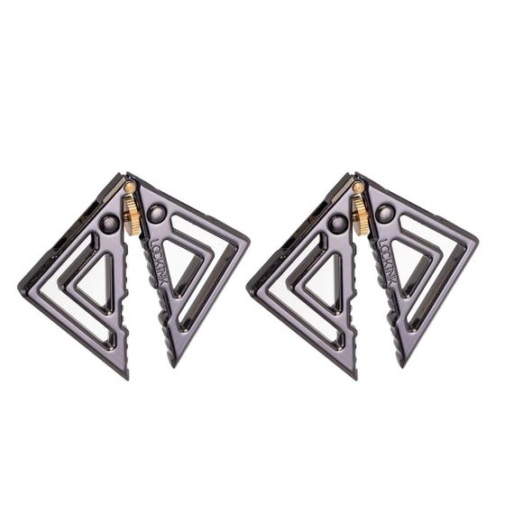 Затискачі для сосків із легкою підвіскою LOCKINK Adjustable Nipple Clamps with Light Pendant - Grey Sex Aura | Зображення 6