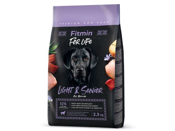 Fitmin dog For Life Light & Senior (для малорухливих та собак старшого віку), 2,5 кг | Зображення 1