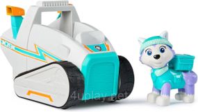 Щенячий патруль Рятувальний снігоход та фігурка Еверест Paw Patrol Everest's Snow Plough Vehicle with Collectible Figure