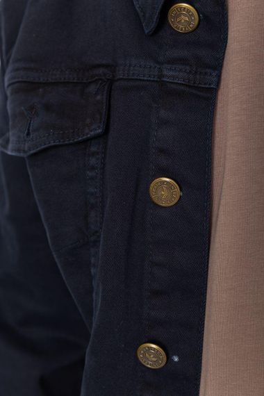 Джинсовая куртка мужская  цвет синий 157R501 | Зображення 4