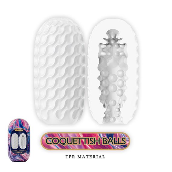 Мастурбатор яйце Pretty Love - Coquettish balls VENUS-X, BI-014932-2 Sex Aura | Зображення 1