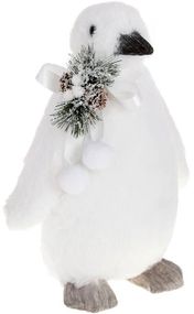 Новорічна фігурка Пінгвін White 36см