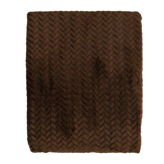 Плед Ardesto Jacquard Braid 200х220см, коричневий (ART0206JB) | Зображення 3