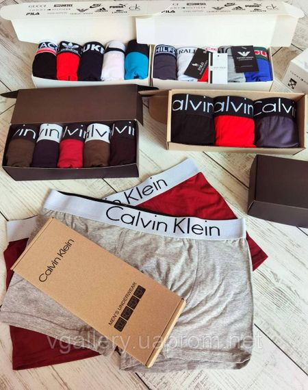 Чоловічі труси Боксери в коробці - МУЛЬТИБРЕНД 5 штук в коробці - РАНДОМ вибір - ціна вказана поштучно | Зображення 6