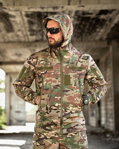 Тактична куртка SoftShell софтшел Armageddon мультикам ВТ0478