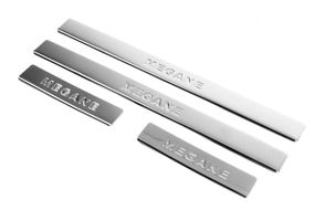 Накладки на пороги (Omsa, 4 шт, нерж) для Renault Megane II 2004-2009 рр